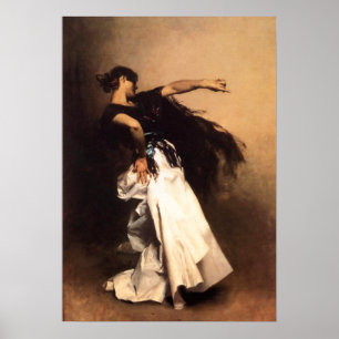 Affiche espagnole de danseur de Sargent de