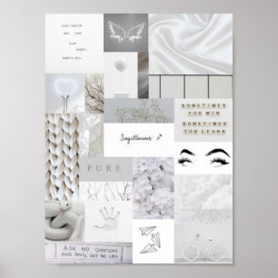 affiche esthétique blanche de signe de zodiaque d