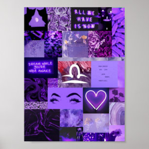 affiche esthétique pourpre de Balance