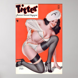 Affiche et toile de pin-up vintage des années 1940