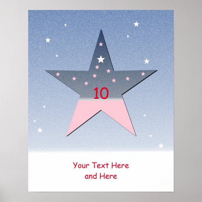 Affiche étoile pour enfants (Devant)