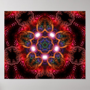 affiche étoile rose