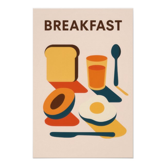 Affiche Everyday Icons : BREAKFAST (Devant)