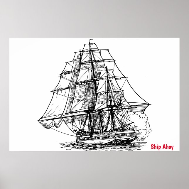 Affiche Expédition Ahoy (Devant)