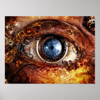 Affiche EYE TECH STEAMPUNK