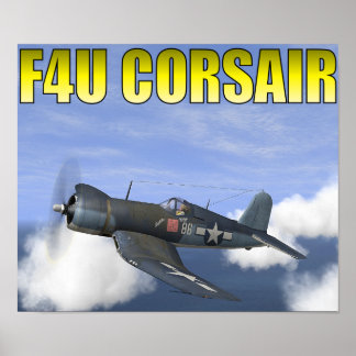 Affiche F4U CORSAIR "Lucybelle"