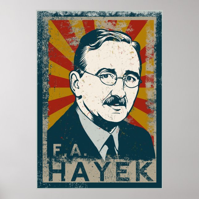 Affiche FA Hayek (Devant)