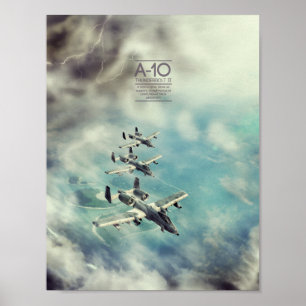 Affiche Fairchild Republic A-10 Thunderbolt II