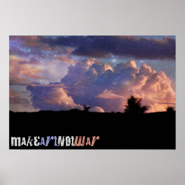 Affiche Faire de l'art pas de la guerre (Devant)