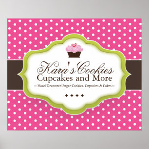 Affiche faite sur commande de boulangerie