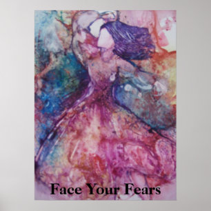 Affiche "faites face à vos craintes"