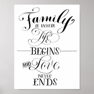 Affiche familiale