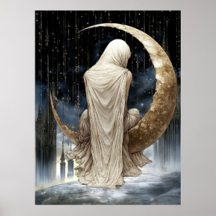 Affiche FD2 Croissant de Lune Enchanté Déesse 17