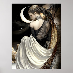 Affiche FD2 Croissant de Lune Enchanté Déesse 8