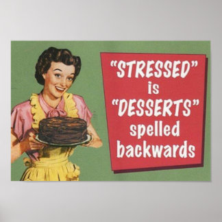 affiche féminine style années 60 drôle