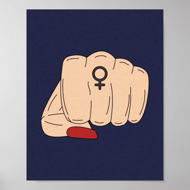 Affiche féministe du pouvoir (Devant)
