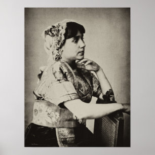 Affiche :  Femme maure, Tanger, Maroc, 1898