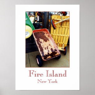 Affiche 'Fire Island Colored Wagons'