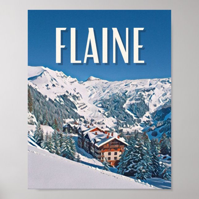 Affiche Flaine Station de ski Poster (Front)