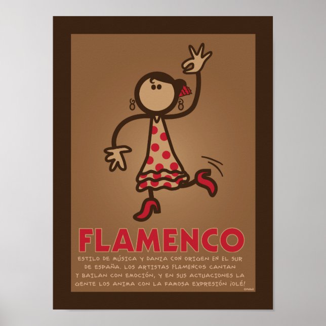 Affiche FLAMENCO (version en español) (Devant)