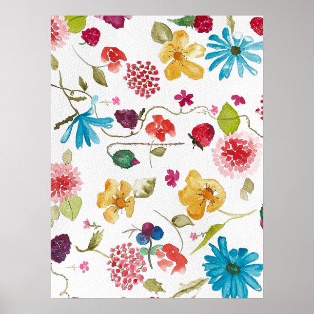 Affiche florale (Devant)