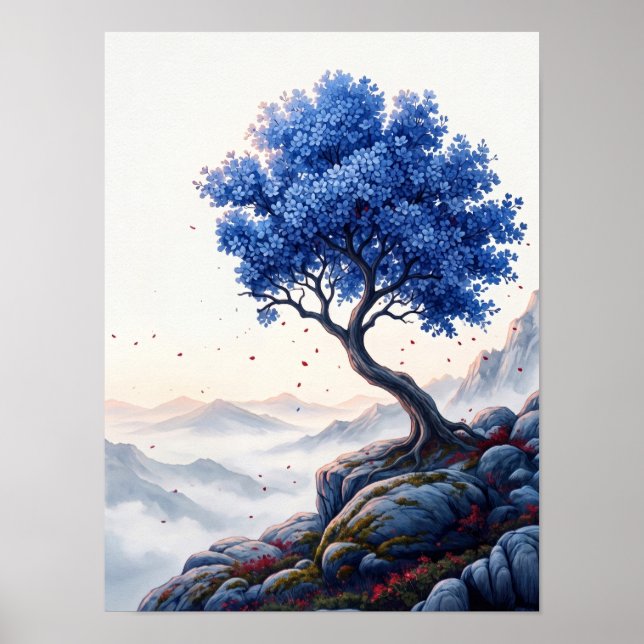 Affiche florale minimaliste (Devant)