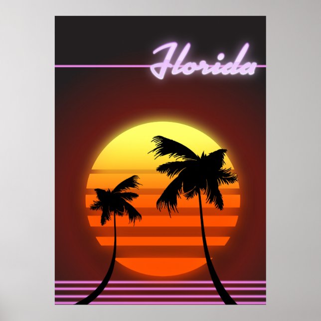 Affiche Florida Sunset 1984 (Devant)