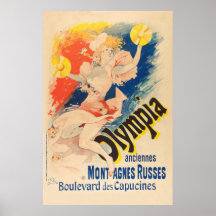 Affiche Française : Une Femme Jouant À Des Cymbale