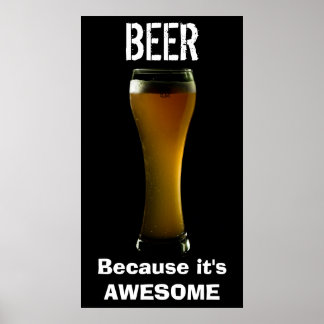 Affiche géniale de bière