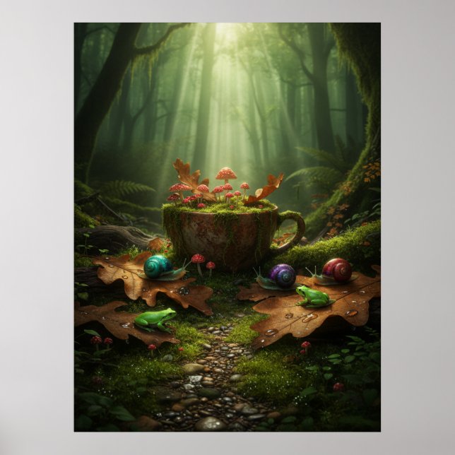 Affiche Goblincore Sérénité Décomposée (Devant)