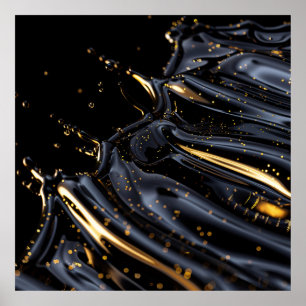 Affiche Golden Ripple Flow