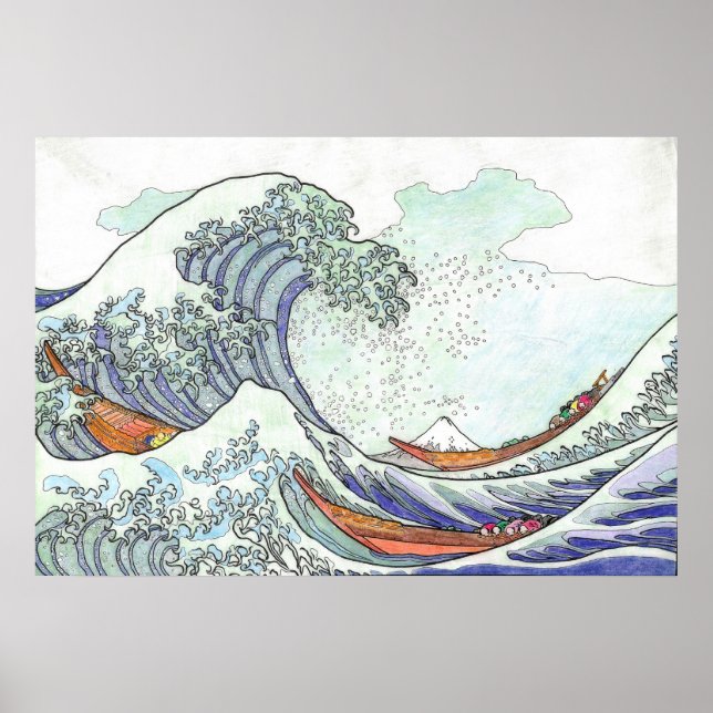 Affiche Great Wave (Devant)