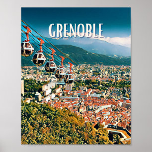 Affiche Grenoble Photo Vintage