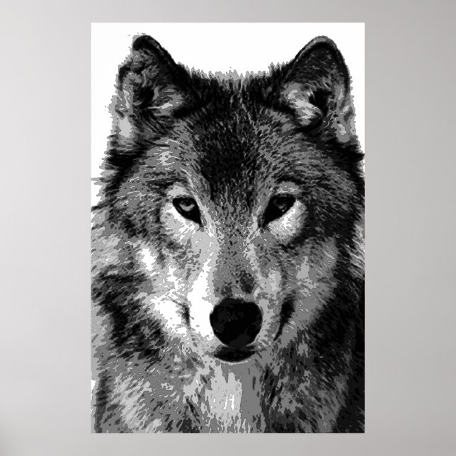 Affiche Grey Wolf Imprimer (Devant)