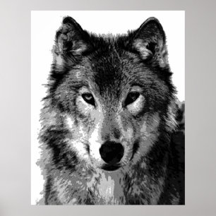 Affiche Grey Wolf Imprimer
