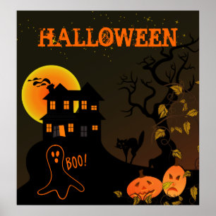 Affiche Haunted House Halloween