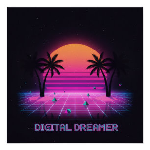 Affiche haute brillance Digital Dreamer