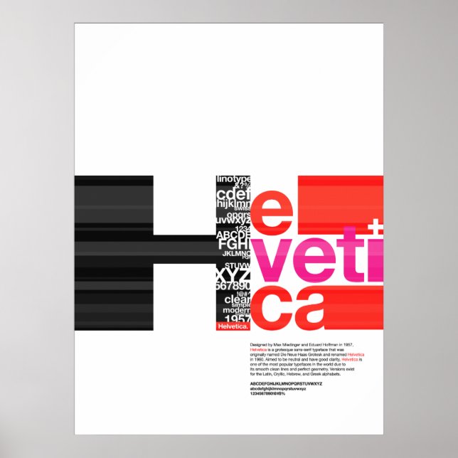 Affiche HELVETICA (Devant)