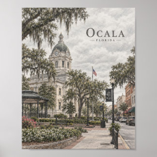 Affiche historique d'Ocala Floride #093