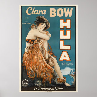 AFFICHE HULA 1927 IMPRIMÉ A5-A1 Vintage Américain