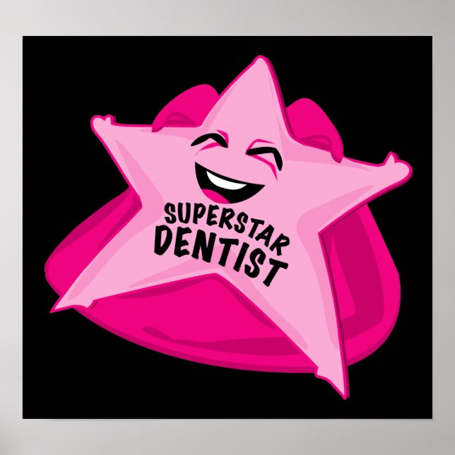 affiche humoristique de dentiste de grande qualité (Devant)