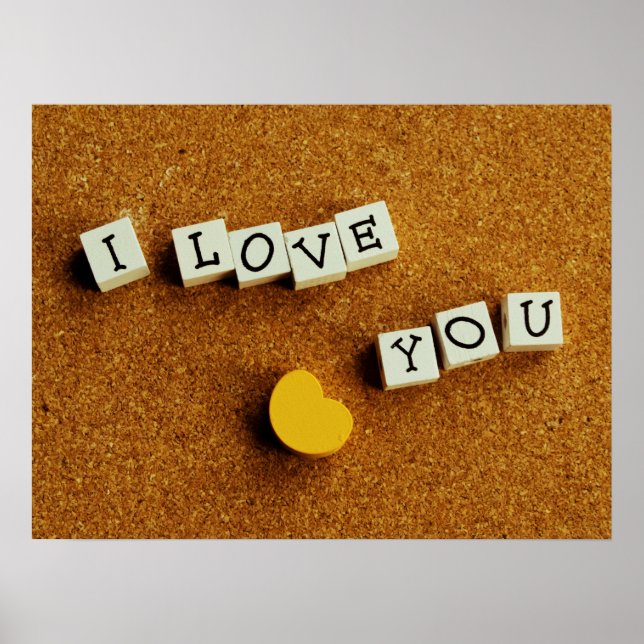 Affiche "I Love You" (Devant)