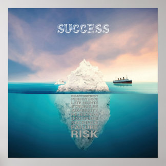 Affiche iceberg de la réussite
