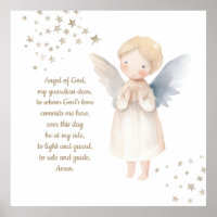 Affiche imprimable d'ange gardien