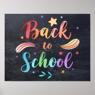 Affiche imprimable de rentrée scolaire