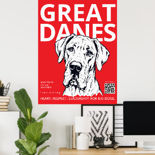 Affiche imprimable du Grand Danois – Grand Danois