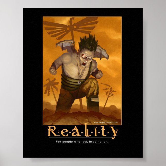 Affiche inspirante de la réalité (Devant)