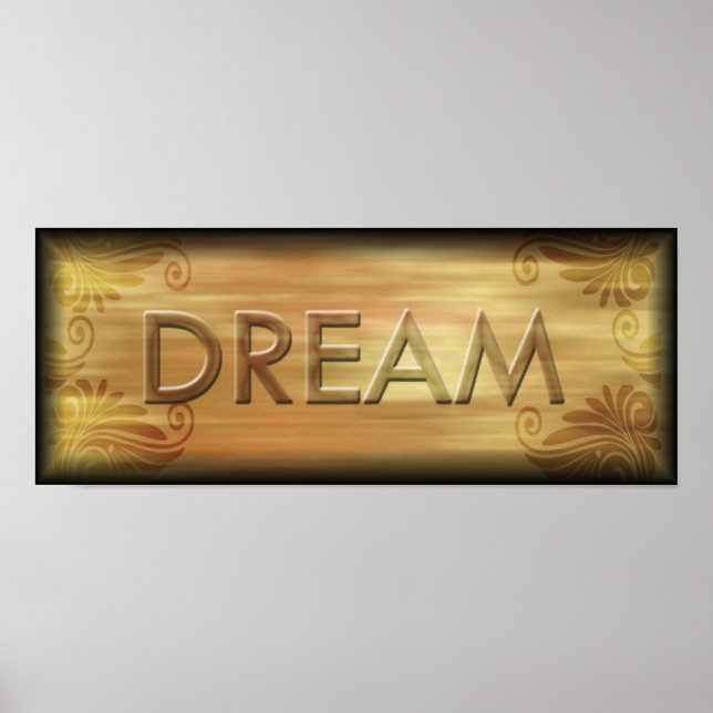 Affiche inspirante de rêve (Devant)