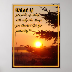 Affiche Inspirante Dieu Merci