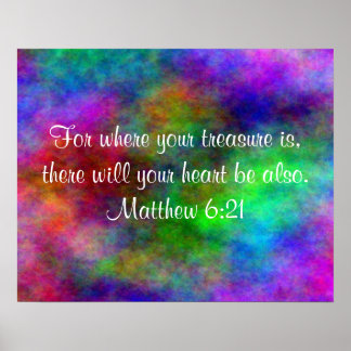 Affiche inspirante du verset biblique